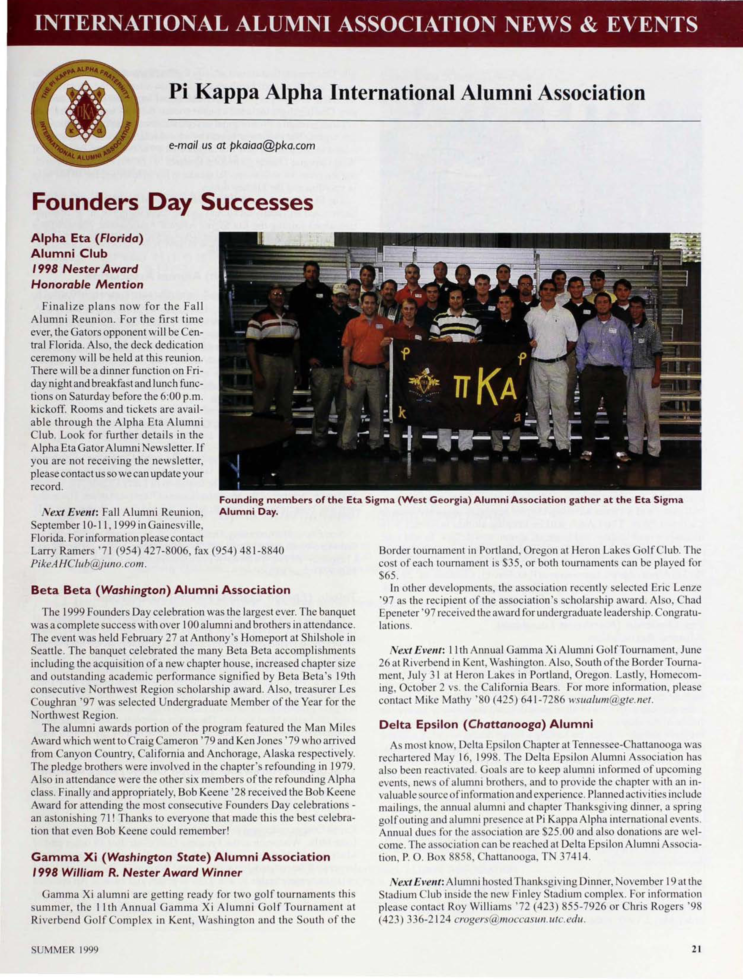 International Alumni Association News & Events: Founders Day Successes